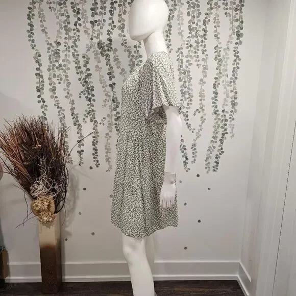 Rails Green Floral Print Dress Size L